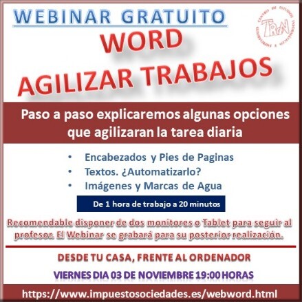 Webinar Word Curso Impuesto Sociedades
